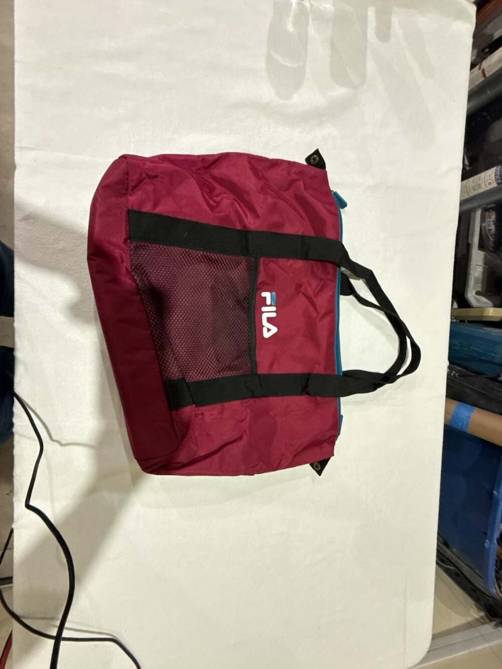 Fila Insulated Lunch Tote Cooler Bag in Maroon